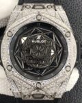 WWF Factory Replica Hublot Big Bang Full Diamond Titanium Case