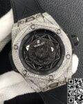 WWF Factory Replica Hublot Big Bang Full Diamond Titanium Case