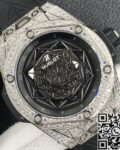 WWF Factory Replica Hublot Big Bang Full Diamond Titanium Case