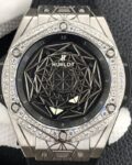 WWF Factory Replica Hublot Big Bang Titanium Case Diamond Set