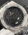 WWF Factory Replica Hublot Big Bang Titanium Case Diamond Set