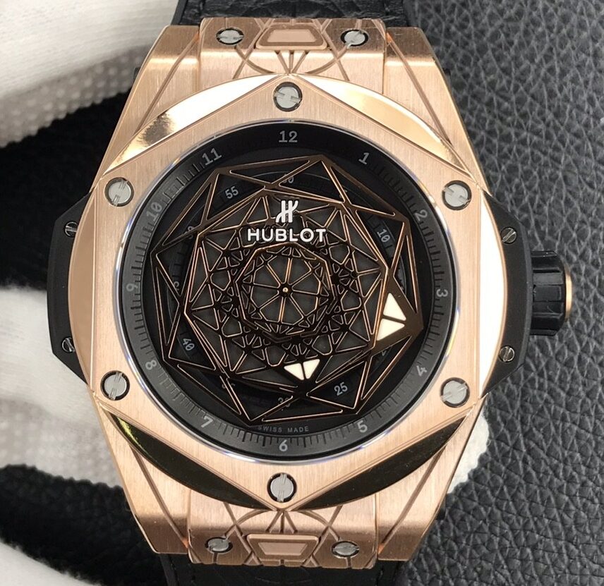 WWF Factory Replica Hublot Big Bang 415.OX.1118.VR.MXM17 Gold Case