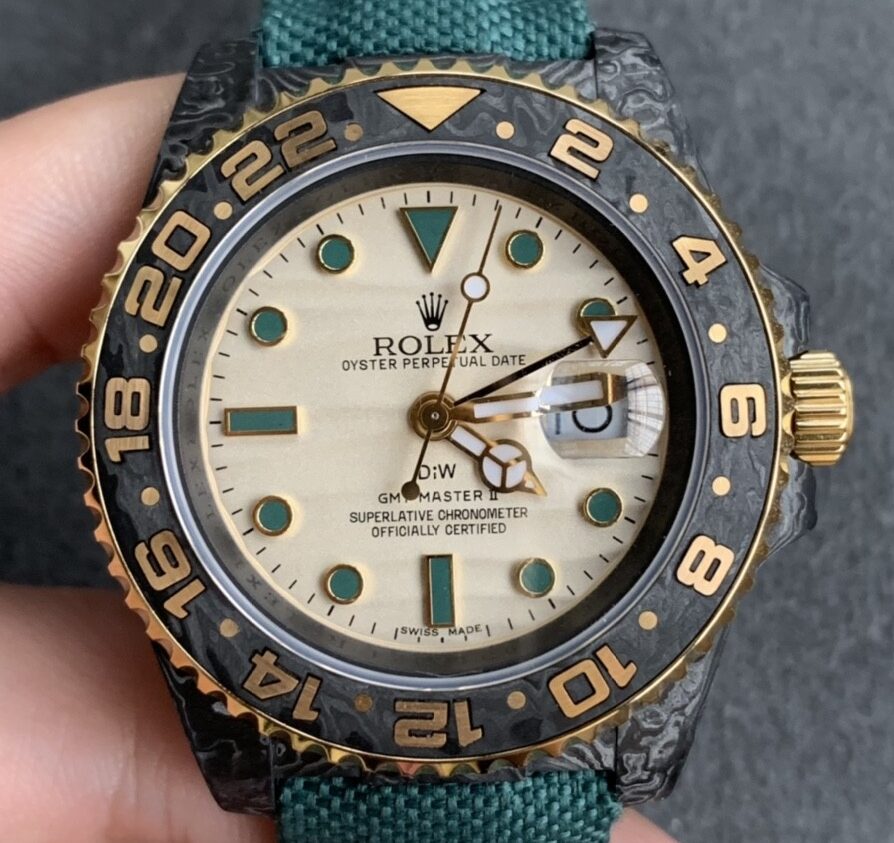 DIW Custom Rolex GMT-Master II Green Fabric Strap