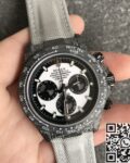 JH Custom Rolex Daytona Carbon Fiber Case White Dial