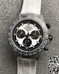 JH Custom Rolex Daytona Carbon Fiber Case White Dial