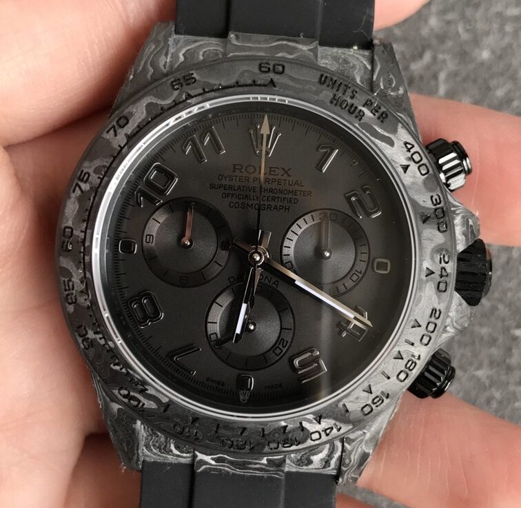 JH Custom Rolex Daytona Black Rubber Tape