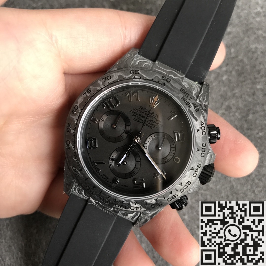 JH Custom Rolex Daytona Black Rubber Tape