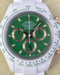 AET Custom Replica Rolex Daytona White Ceramics Green DialAET Custom Replica Rolex Daytona White Ceramics Green Dial