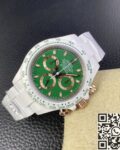 AET Custom Replica Rolex Daytona White Ceramics Green Dial