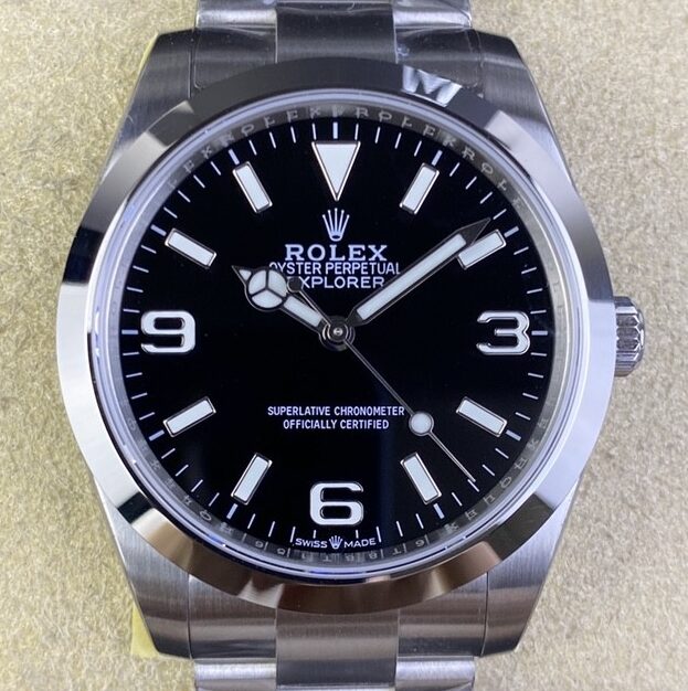 JVS Factory Replica Rolex Explorer Black Dial 904L 40MM