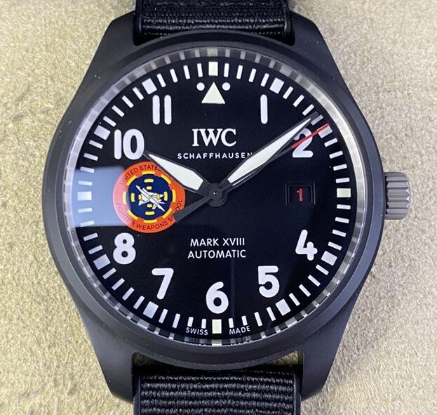 M+ Factory Replica IWC Pilot IW324705 Black Dial