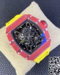 T+ Factory Richard Mille Replica Watches RM35-02 Carbon Fiber Case Yellow Tape