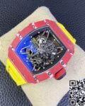 T+ Factory Richard Mille Replica Watches RM35-02 Carbon Fiber Case Yellow Tape