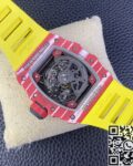 T+ Factory Richard Mille Replica Watches RM35-02 Carbon Fiber Case Yellow Tape