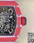 T+ Factory Richard Mille Replica Watches RM35-02 Carbon Fiber Case White Rubber Tapes