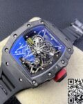 T+ Factory Richard Mille Replica Watches RM35-02 Black Carbon Fiber Case