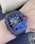 T+ Factory Richard Mille Replica Watches RM35-02 Black Carbon Fiber Case