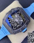 T+ Factory Richard Mille Replica Watches RM35-02 Blue Rubber Straps