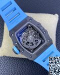 T+ Factory Richard Mille Replica Watches RM35-02 Blue Rubber Straps