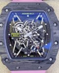 T+ Factory Richard Mille Replica Watches RM35-02 Pink Rubber Strap