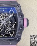 T+ Factory Richard Mille Replica Watches RM35-02 Pink Rubber Strap