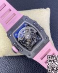 T+ Factory Richard Mille Replica Watches RM35-02 Pink Rubber Strap