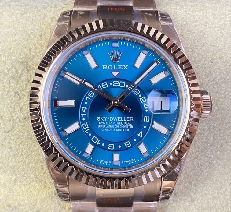 Noob Factory Replica Rolex Sky Dweller M336935-0001 Blue Dial Series