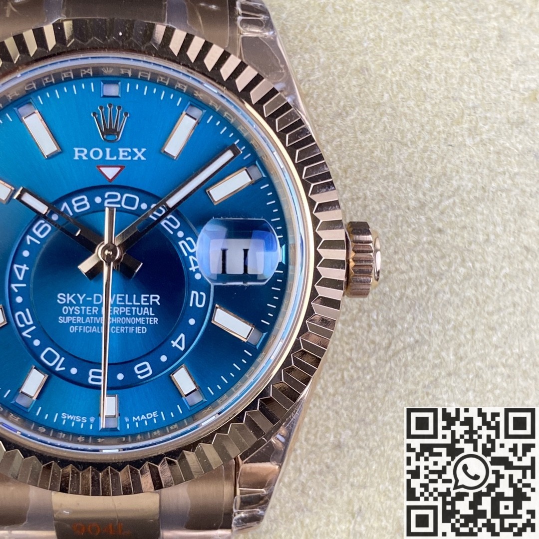 Noob Factory Replica Rolex Sky Dweller M336935-0001 Blue Dial Series