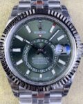 Noob Factory Replica Rolex Sky Dweller M336934-0002 Mint Green Dial