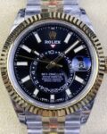 Noob Factory Replica Rolex Sky Dweller M336933-0004 Gloss Black Dial