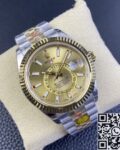 Noob Factory Replica Rolex Sky Dweller M336933-0002 Champagne Dial