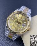 Noob Factory Replica Rolex Sky Dweller M336933-0002 Champagne Dial