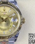 Noob Factory Replica Rolex Sky Dweller M336933-0002 Champagne Dial