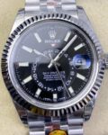 Noob Factory Replica Rolex Sky Dweller M336934-0008 Gloss Black Dial