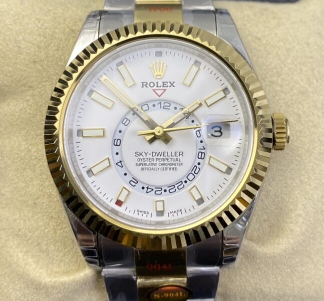 Noob Factory Replica Rolex Sky Dweller M326933-0009 White Dial Series