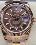 Noob Factory Replica Rolex Sky Dweller M326935-0006 Rose Gold Watch Series