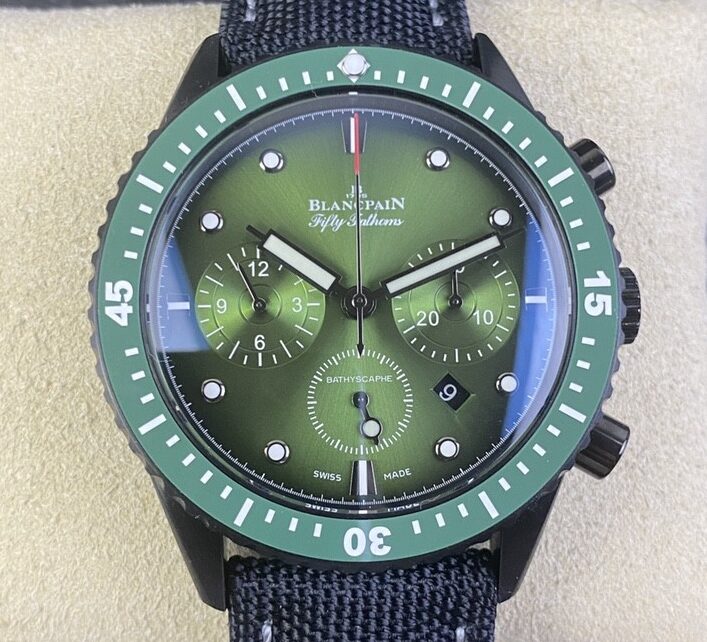 GS Factory Replica Blancpain Fifty Fathoms 5200-0153-B52A Aurora Green Size 43.6mm Series