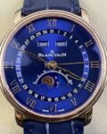 OM Factory Replica Blancpain Villeret 6654-3640-55 Blue Dial Size 40mm Series