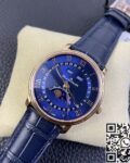 OM Factory Replica Blancpain Villeret 6654-3640-55 Blue Dial Size 40mm Series