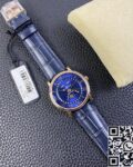 OM Factory Replica Blancpain Villeret 6654-3640-55 Blue Dial Size 40mm Series