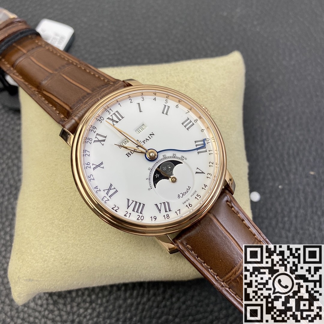 OM Factory Replica Blancpain Villeret 6654 White Dial Size 40mm Series