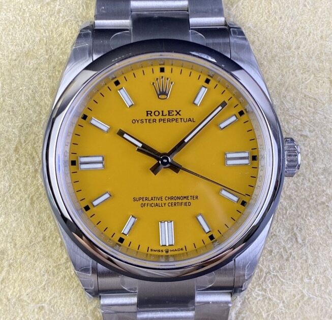 VS Factory Replica Rolex Oyster Perpetual M126000-0004 Yellow Dial Size 36mm Series