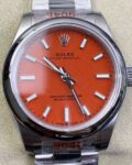 EW Factory Replica Rolex Oyster Perpetual M277200-0008 Red Dial Watch