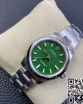 EW Factory Replica Rolex Oyster Perpetual M277200-0006 Green Dial Watch