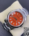 EW Factory Replica Rolex Oyster Perpetual M124300-0007 Coral Red Dial