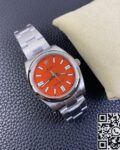 EW Factory Replica Rolex Oyster Perpetual M124300-0007 Coral Red Dial