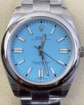 EW Factory Replica Rolex Oyster Perpetual M124300-0006 Tiffany Blue Dial Watch