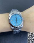 EW Factory Replica Rolex Oyster Perpetual M124300-0006 Tiffany Blue Dial Watch