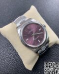 AR Factory Replica Rolex Oyster Perpetual M114300-0002 Red Grape Dial Watches