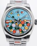 EW Factory Replica Rolex Oyster Perpetual M277200-00010 Turquoise Blue Dial